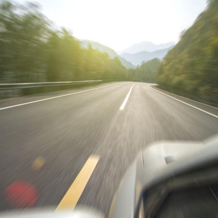 Winding road Backgroundの写真素材