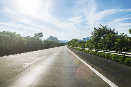 forest roadsの写真素材