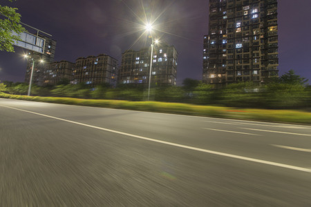 Night city roadの写真素材