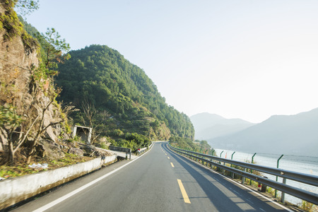 forest roadsの写真素材