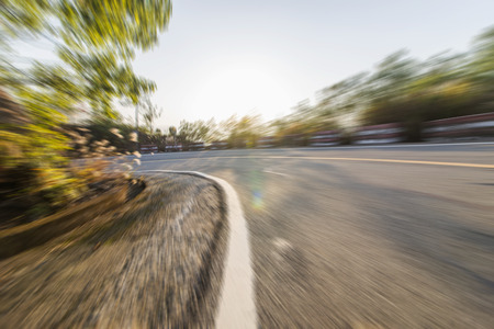 Winding road backgroundの写真素材