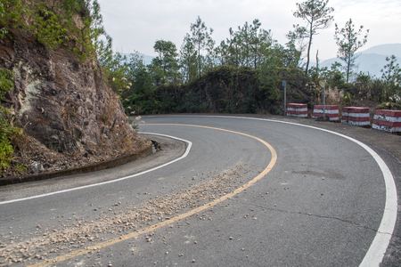Winding  roadの写真素材