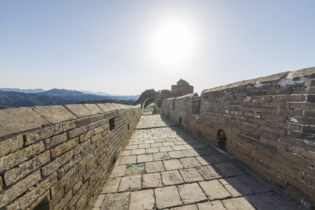 Majestic Great Wall of Chinaの写真素材