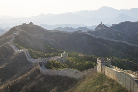 Majestic Great Wall of Chinaの写真素材