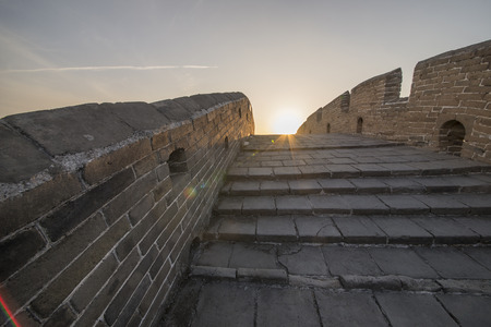 Majestic Great Wall of Chinaの写真素材