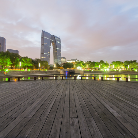 China Suzhou skylineのeditorial素材