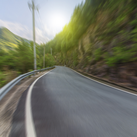 Winding road Backgroundの写真素材