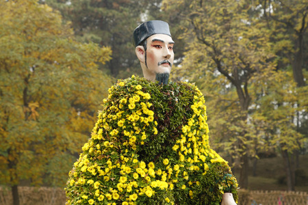 Gardening chrysanthemum exhibition, all sorts of modelling, is very beautifulのeditorial素材