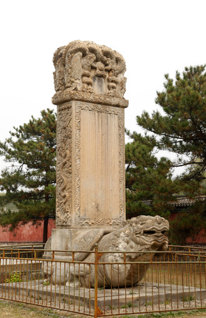 Ancient Chinese architecture stone, it is very beautifulの写真素材