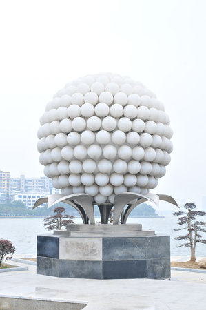 Ball sculptureの写真素材