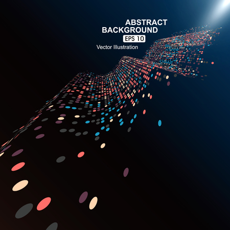 Consisting of colorful little, abstract background.のイラスト素材