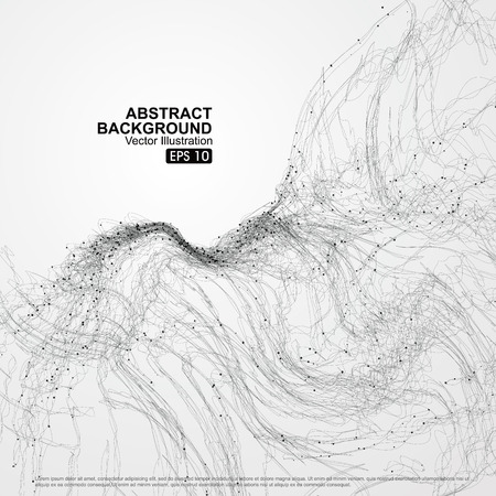 complex lines consisting of Abstract graphic.のイラスト素材