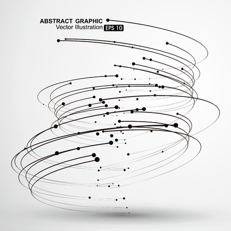 Vector Tornado,Abstract graphics.のイラスト素材