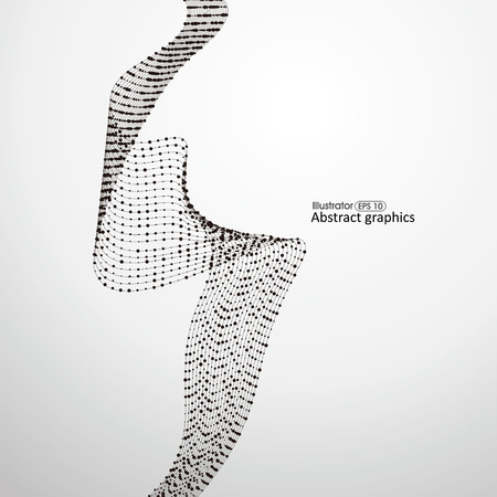 Point flow line pattern composed of.のイラスト素材