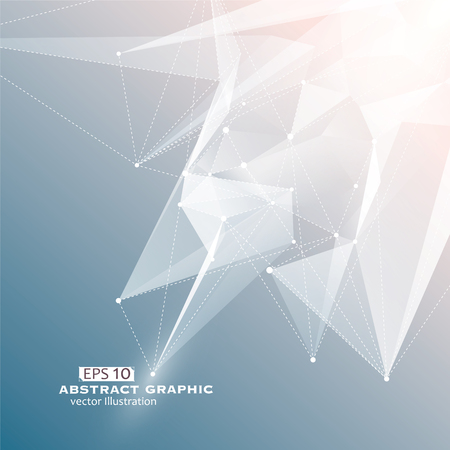 Point, line, surface composition of abstract graphics, Vector illustration.のイラスト素材