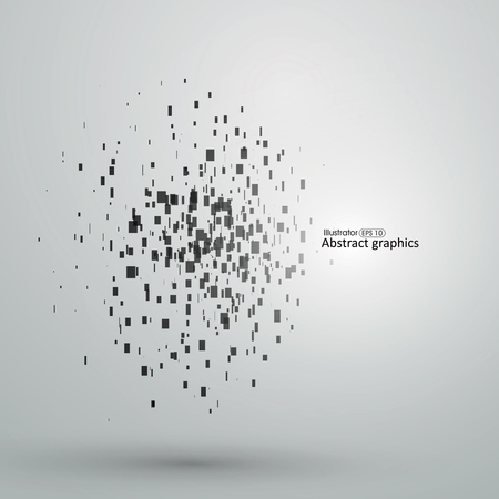 Abstract graphic square composition.のイラスト素材