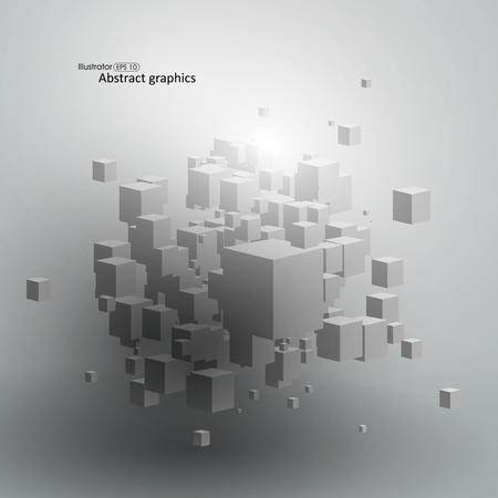 Abstract graphic squares ofのイラスト素材