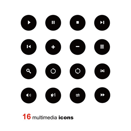 Multimedia iconのイラスト素材