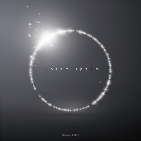 Abstract light, circular, vector illustrationのイラスト素材