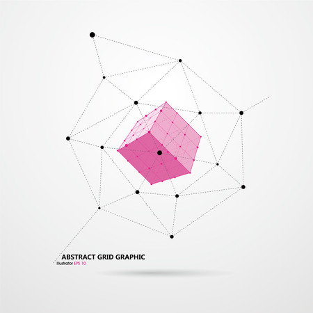 Abstract graphic boxのイラスト素材