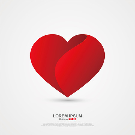 Love image origami effectのイラスト素材