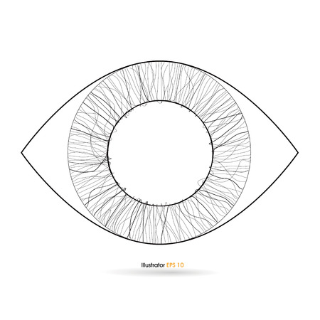 Abstract eye patternのイラスト素材