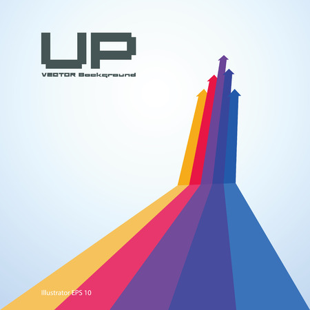 Abstract illustrations of upのイラスト素材