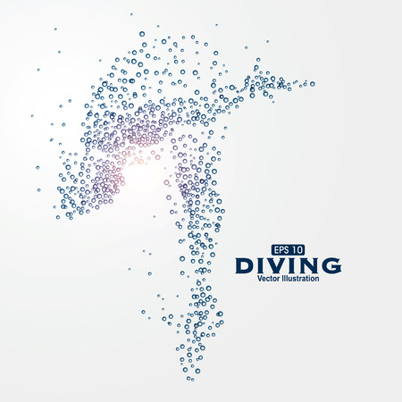 Sports Graphics particles, illustration.のイラスト素材