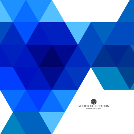 Triangular composition of abstract graphics, Vector illustration.のイラスト素材