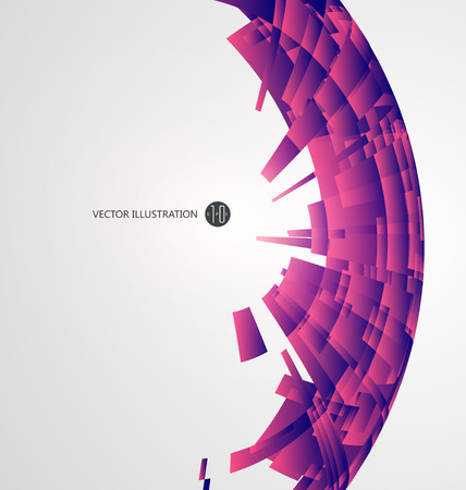 Radial abstract graphicsのイラスト素材