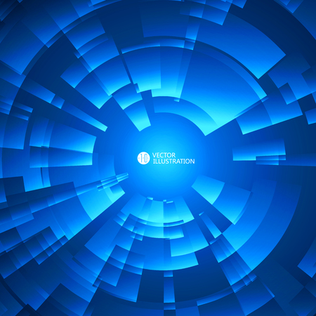 Radial abstract graphics, illustration.のイラスト素材