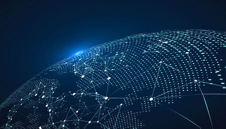 World map point, line, composition, representing the global, Global network connection,international meaning. World map point, line, composition, representing the global, Global network connection,international meaning.