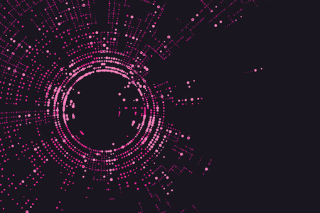 Radial lattice graphic design, abstract background.のイラスト素材