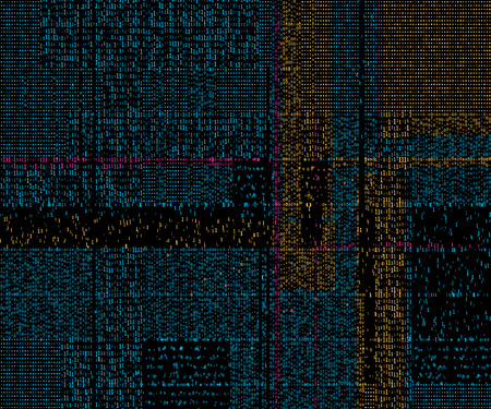 An abstract background consisting of binary numbers.