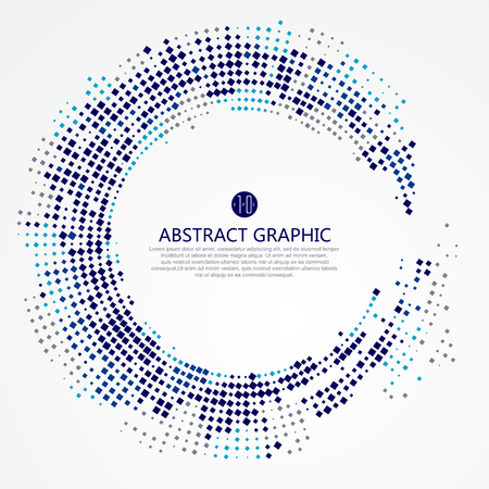 Radial lattice graphic design, abstract background.のイラスト素材