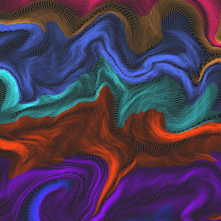Wavy abstract graphic design, vector background.のイラスト素材