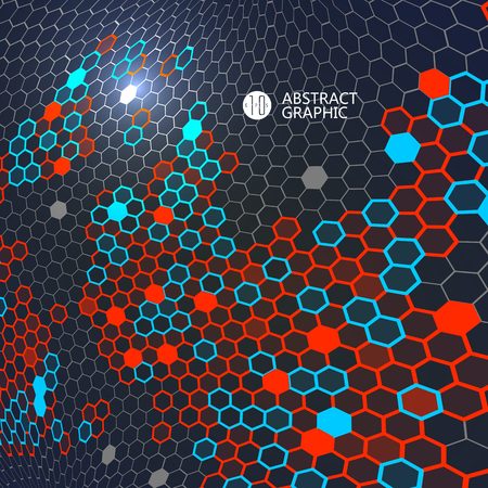 Consisting of colorful little, radial graphics, abstract background.のイラスト素材