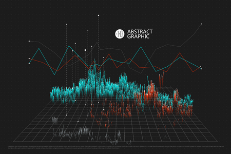 A spatial information chart, abstract graphic design.のイラスト素材