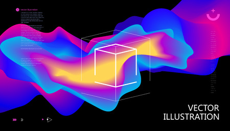 Colorful color gradients, abstract background.のイラスト素材