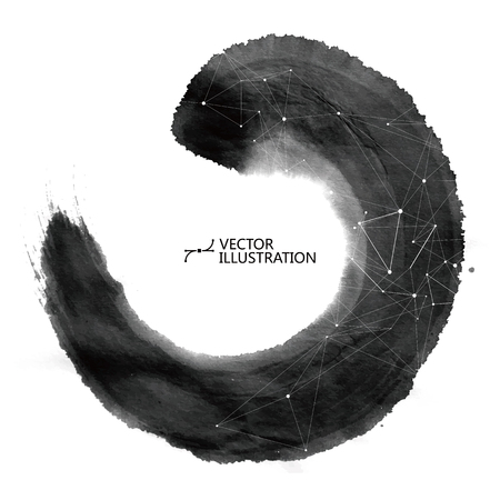 watercolor painting background.のイラスト素材