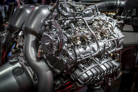 Car engine close-up, background picture.