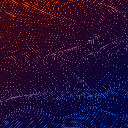 Composed of particles swirling abstract graphics.のイラスト素材