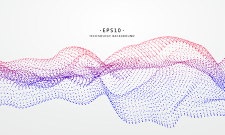 Composed of particles swirling abstract graphics.のイラスト素材
