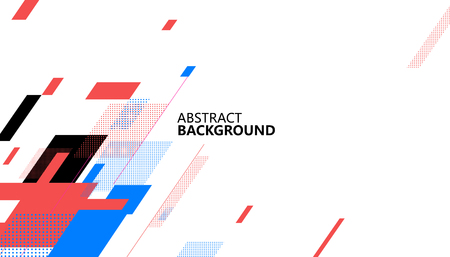 Abstract graphic stacked in geometric shapes.のイラスト素材