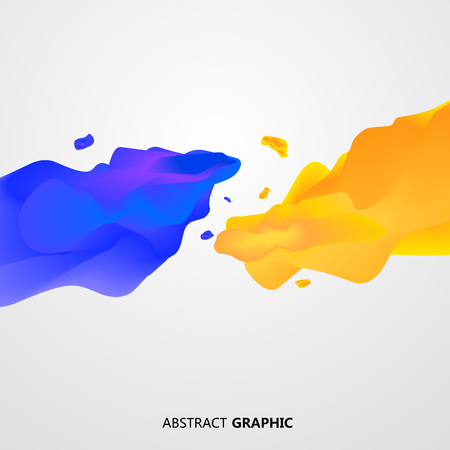 Abstract fluid gradient background,Vector illustration, can be used as a poster or cover.のイラスト素材