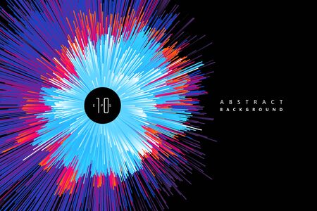 Radial abstract graphic, vector background.のイラスト素材