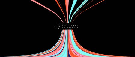 Wavelike Abstract graphics, vector background.のイラスト素材