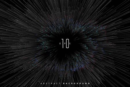 Radial lines, Abstract background.のイラスト素材