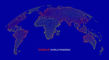 Coronavirus is spreading around the world, vector illustration.のイラスト素材