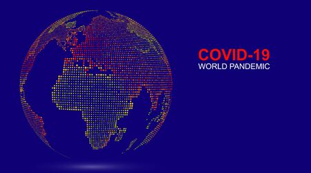 Coronavirus is spreading around the world, vector illustration.のイラスト素材